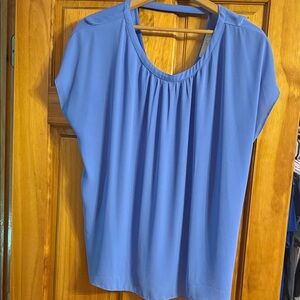 LOFT Women's Blouse in Soft Blue